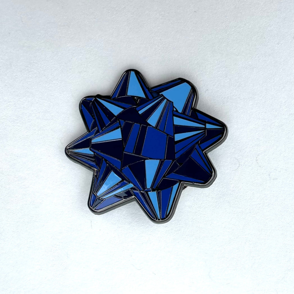 Imperfect Blue Gift Bow Needleminder