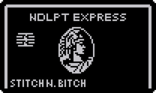 Black Card Canvas 13 mesh