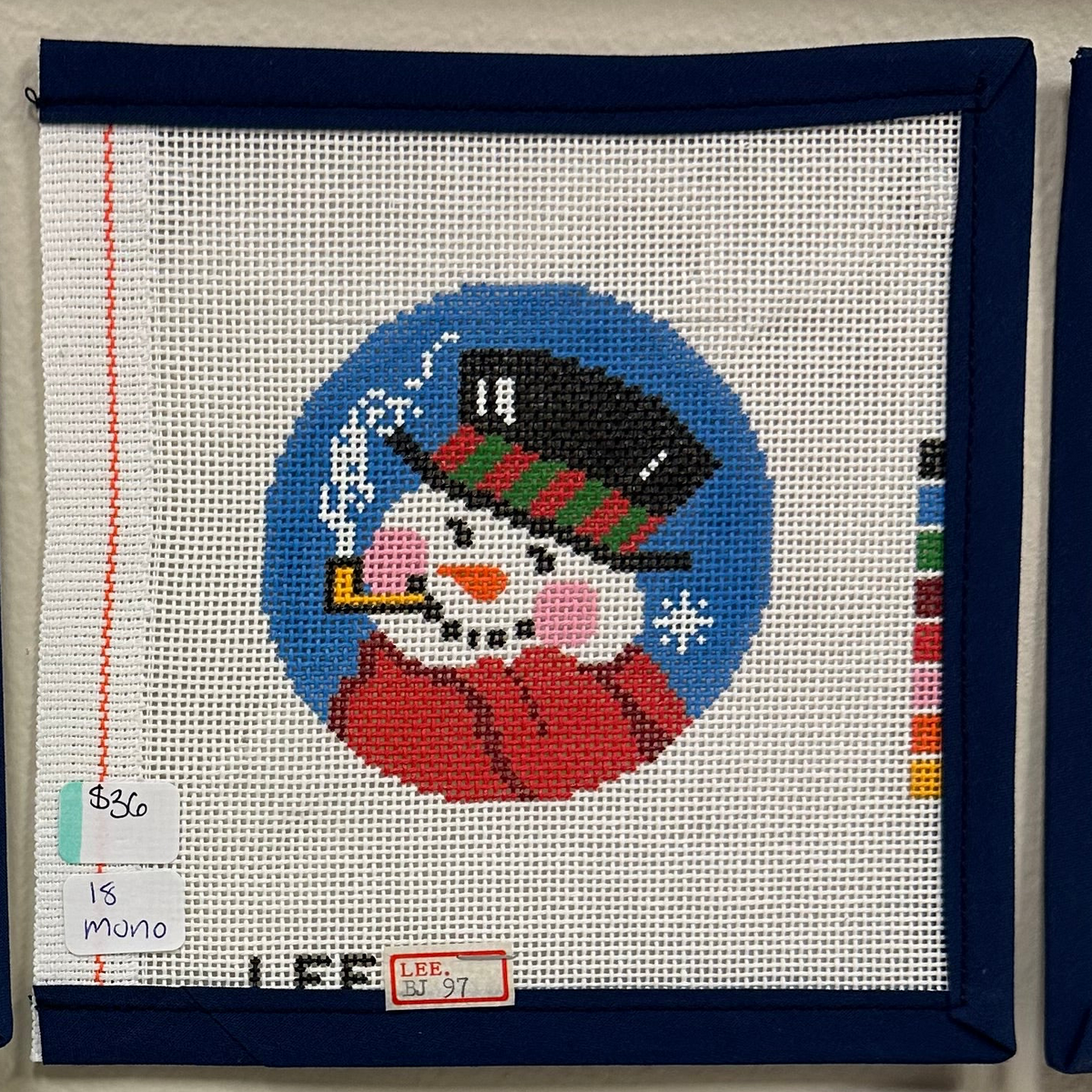 Top Hat Snowman 3” Round