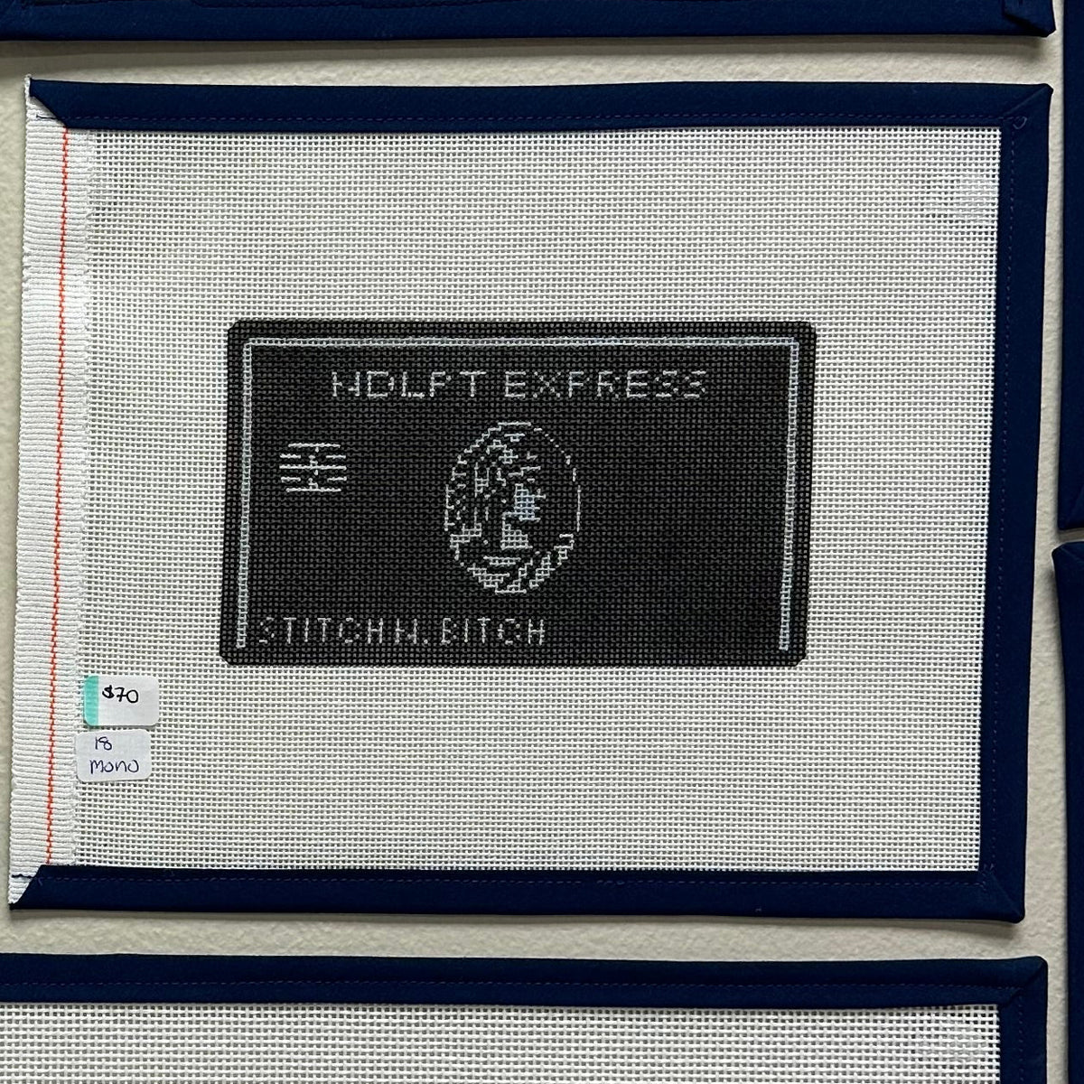 Black Card Canvas 18 mesh