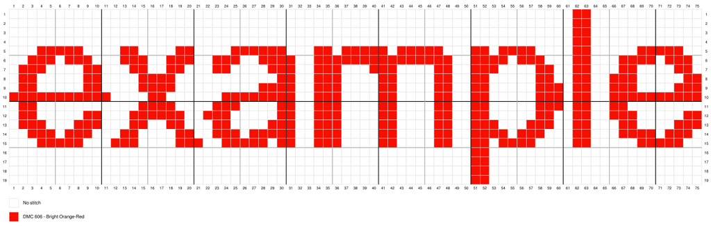 Diamond Monogram - Small Digital Chart