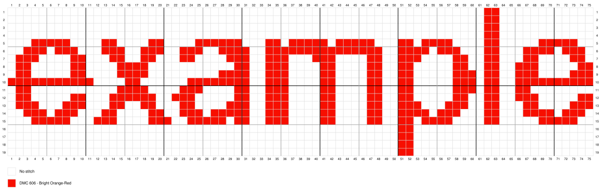 Fishtail Monogram Digital Chart